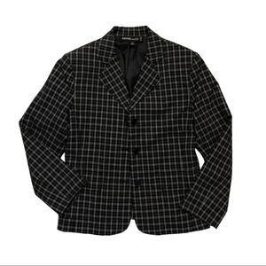 Vintage Kasper Black White Plaid Blazer 6 Petite Jacket Sport Coat Jacket Retro